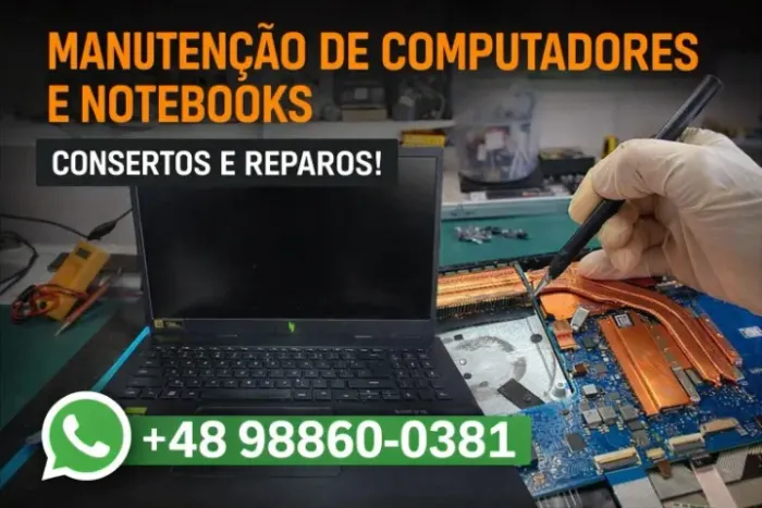 Manutenção de Computadores e Notebooks reparos !