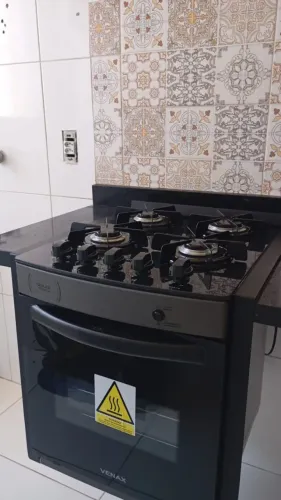 Fogão de Embutir 4 Bocas Venax Gaudi Prisma Vitreo a Gás Grafite