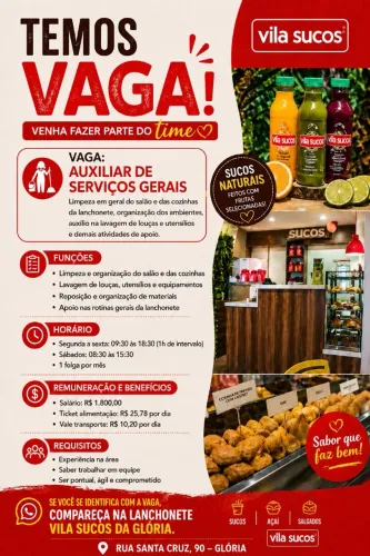 Auxiliar de serviços gerais 