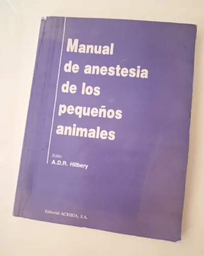 livro de veterinária : manual de anestesia los pequeños animales veterinária