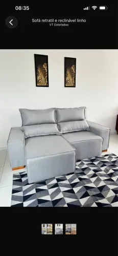 Sofá Retrátil e Reclinável