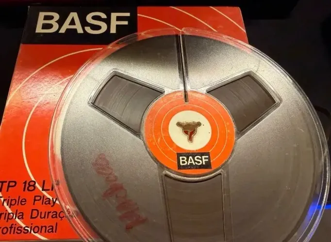 Carretel de gravador de rolo com fita Basf