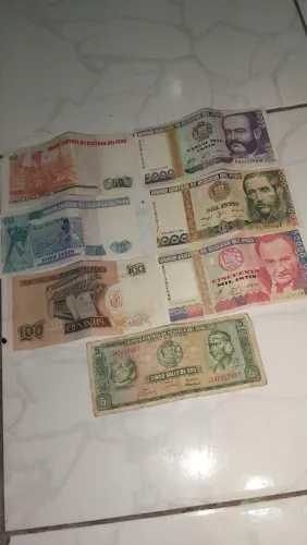 Notas peruanas para coleção