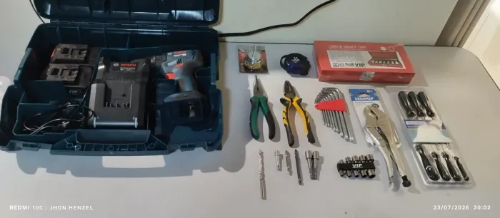 Kit de Ferramentas Profissionais Bosch, Gedore, Tramontina e VIP Industrial Completo