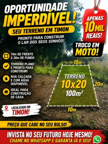 Terreno em Timon, otima localização