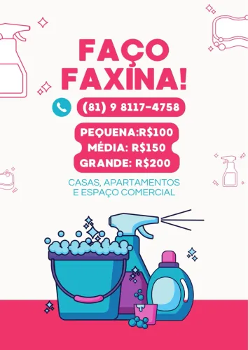 FAXINA / LIMPEZA / DIARISTA / EMPREGADA / DOMÉSTICA