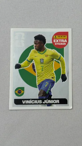 Figurinha extra Vini Jr prata