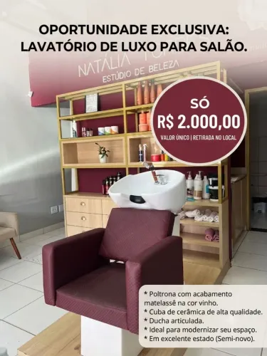 Lavatório salão de beleza