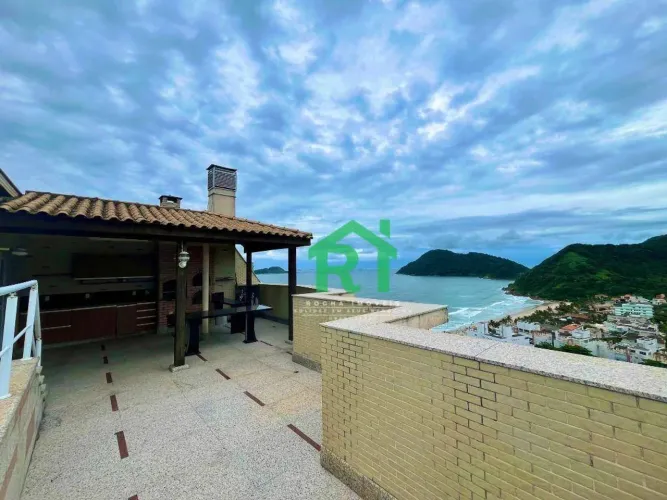 Cobertura com 3 Quartos (1 Suíte), 2 Vagas e Lazer, à venda na Praia do Tombo, Guarujá.