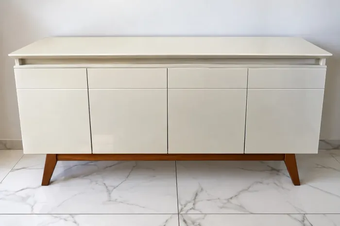 Buffet Aparador IMCAL Classic 4 Portas - 1,65m - Off-White