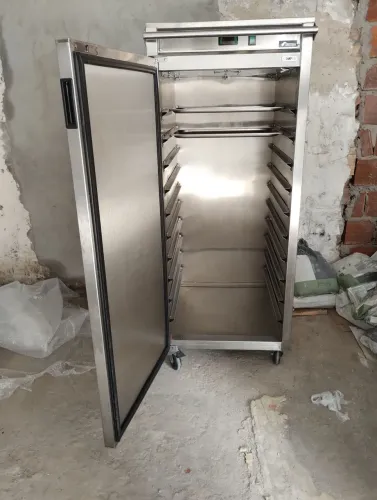 Carro térmico industrial vertical para alimentos quentes