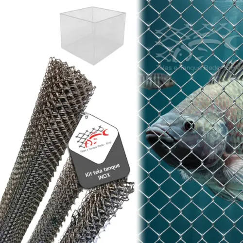 Tela para tanque rede inox