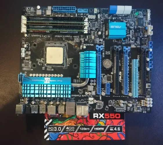Kit Upgrade AMD FX 8120 + Asus 990FX + 24GB RAM + RX 550 4GB