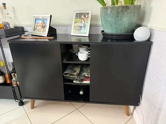 Armário buffet preto