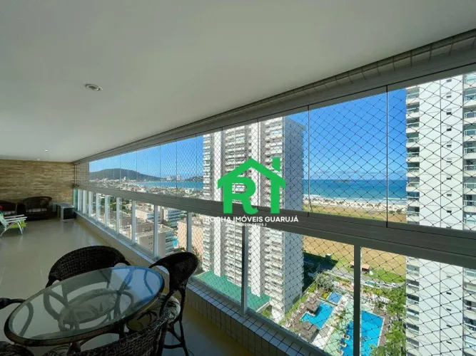 Apartamento com 3 quartos (1 suíte), 2 vagas e varanda gourmet à venda em Enseada, Guarujá