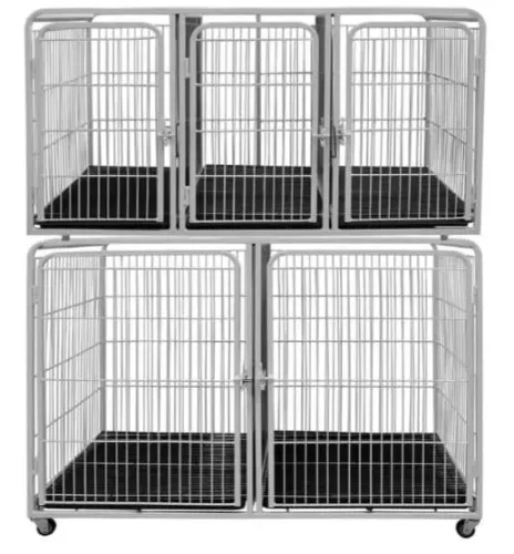 Canil Gatil Gaiola Modular 5 Lugares P/ Petshop Veterinária