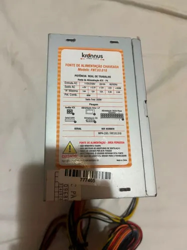 Fonte para Pc Kronnus 200W Bivolts