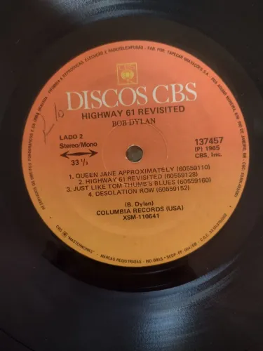 LP Bob Dylan - Highway 61 Revisited | Vinil Original CBS
