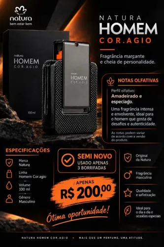 Semi novo, frasco cheio, apenas 4 borrifadas