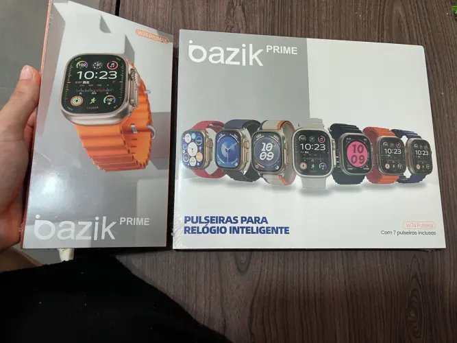 KIT RELÓGIO SMARTWATCH + 7 PULSEIRAS