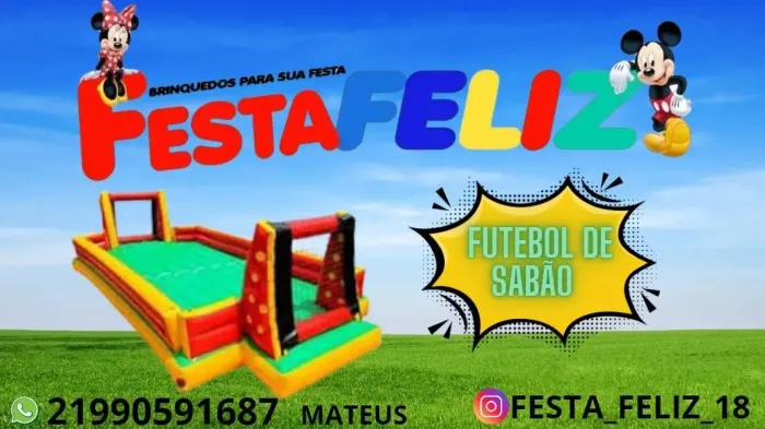 Locação de futebol de sabão inflável