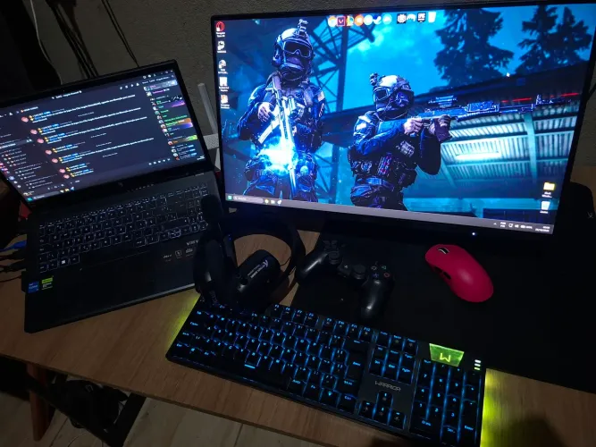 Notebook Gamer Nitro V15 + Monitor 144hz + Acessórios
