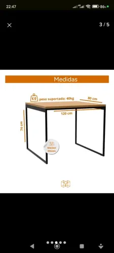 Mesa de jantar ou escritório - usada