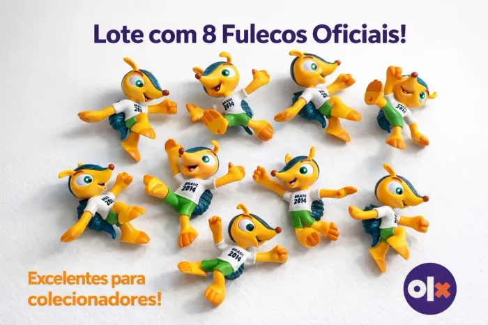 Lote 8 Fulecos Copa Mundo 2014 Original Colecionador