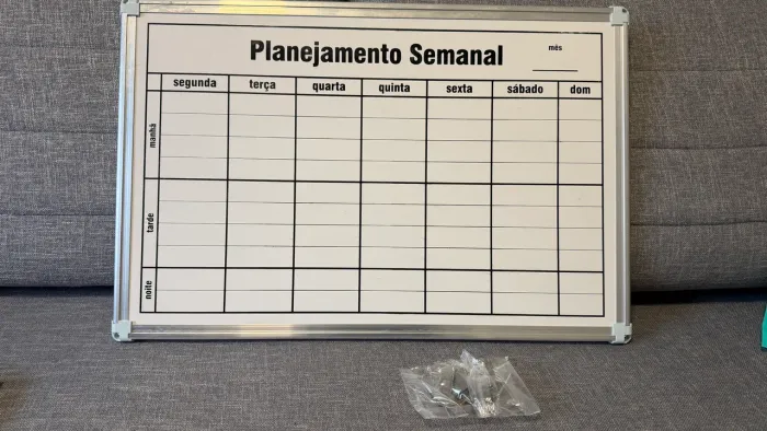 Quadro planejamento semanal 