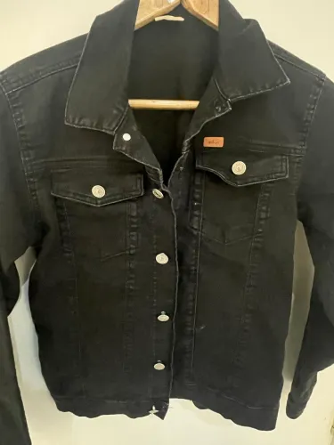 Jaqueta jeans preta da Milon infantil menino nova