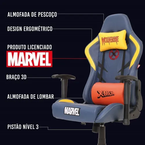Cadeira Gamer Marvel - Wolverine