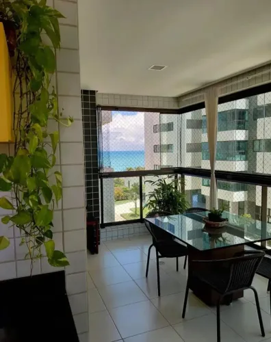 Apartamento 114m², predio pé na areia, Gran Marine na praia de Guaxuma