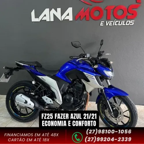 FZ25 fazer azul 21/21 equilibrada, econômica e com excelente valor de revenda no mercado