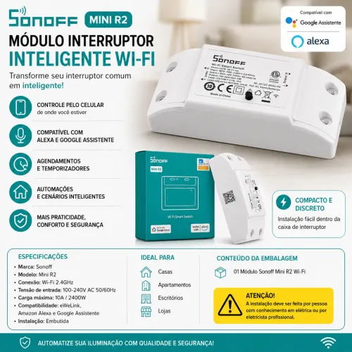Interruptor sonoff mini r2