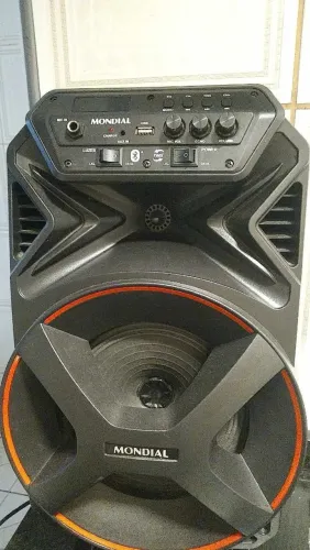 Caixa Amplificada Mondial CM-250 Bluetooth + Microfone | Excelente Estado