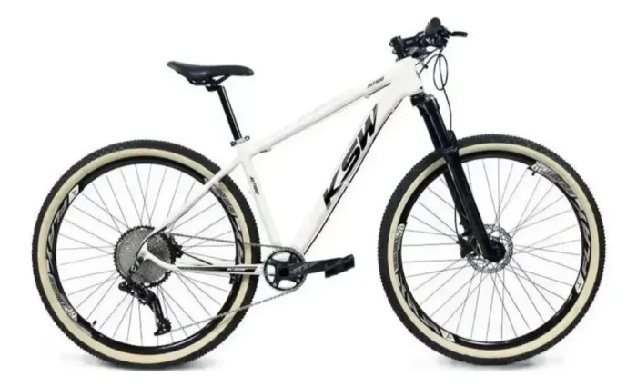 Bicicleta aro 29 Ksw 1 Por 9v Hidráulico Com Trava E K7 11/40 