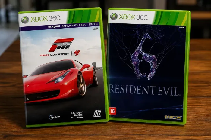 2 Jogos Originais Xbox 360 - Forza Motorsport 4 + Resident Evil 6