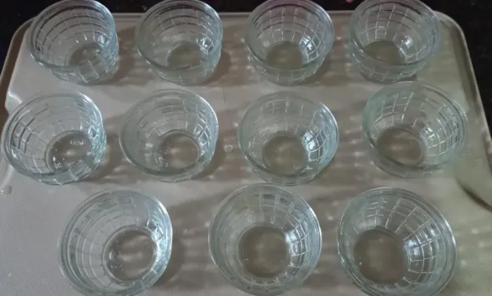 11 tacinhas de vidro antigas para sobremesa