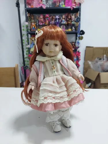 Boneca de porcelana 1988 estilo vitoriano