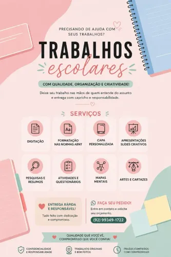 TRABALHOS ESCOLARES