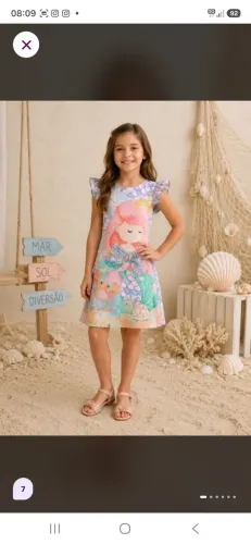 Vestido tema sereia