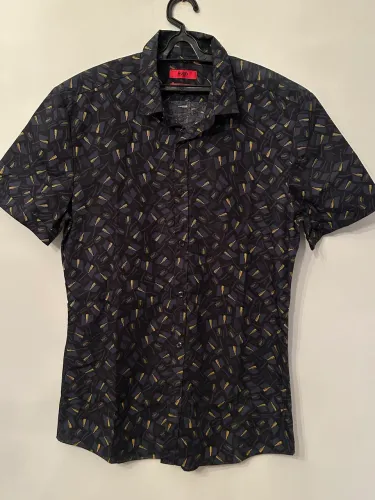 Camisa HUGO Boss Masculina - Estampada - Extra Slim Fit - Tamanho M