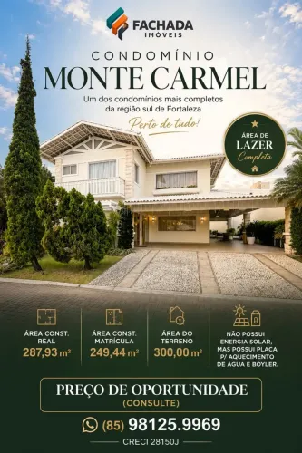 Casa região sul de Fortaleza - Condomínio Monte Carmel