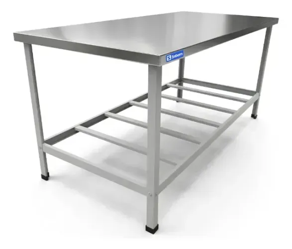 Mesa Bancada Industrial Para Cozinha De Restaurante Açougue