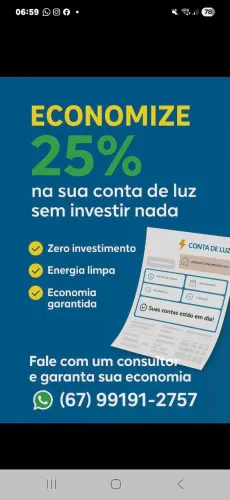 Economia na conta de energia Residencial ou comércio 