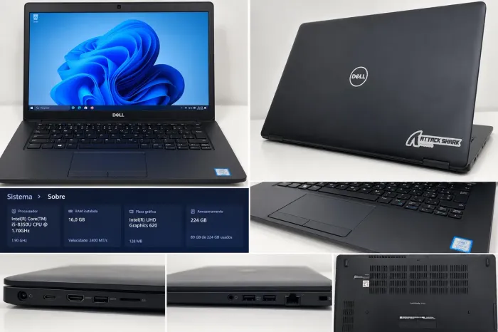 Notebook Dell Latitude 5490 | Core i5 8ª Geração | 16GB RAM | SSD 256GB