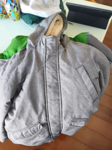 Casaco / Parka Infantil Abercrombie Kids (Com Capuz e Forro)