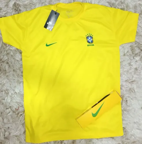 Camisa do Brasil Amarela Dry-Fit
