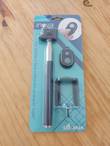 Bastão de selfie com controle remoto INOVA