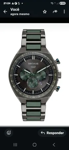 RELOGIO SECULUS CERAMICA